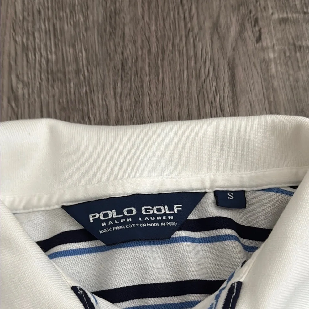 Ralph Lauren Classic White and Blue Polo Shirt